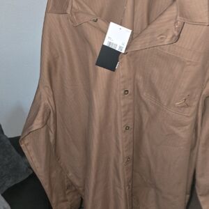 Brown Button-Up Shirt